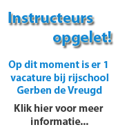 Ben je rijinstructeur en op zoek naar werk? Wij hebben voor omgeving Barneveld één vacature!